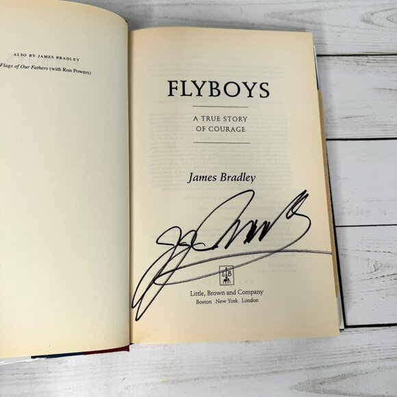 Flyboys James Bradley Hardcover Signed 1st Ed 2nd Printing WWII History Ephemera - Picture 5 of 10